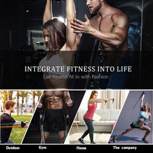 Load image into Gallery viewer, HomeFit Resistance Band 11pcs/Set - Latex Resistance Bands Gym Door Anchor Ankle Straps With Bag Kit Set Yoga Exercise Fitness Band Rubber Loop Tube Bands