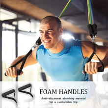 Load image into Gallery viewer, HomeFit Resistance Band 11pcs/Set - Latex Resistance Bands Gym Door Anchor Ankle Straps With Bag Kit Set Yoga Exercise Fitness Band Rubber Loop Tube Bands